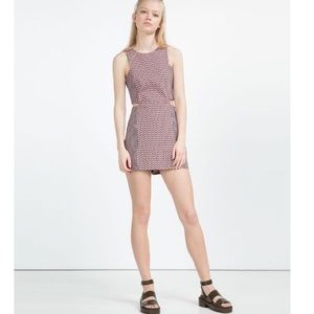 Zara Ecru jumpsuit dress M